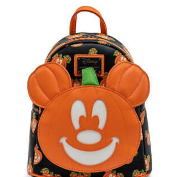 NWT Mickey Mouse glow in the dark pumpkin loungefly - Picture 5 of 5